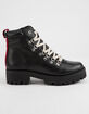 STEVE MADDEN Bam Black Womens Combat Boots image number 2