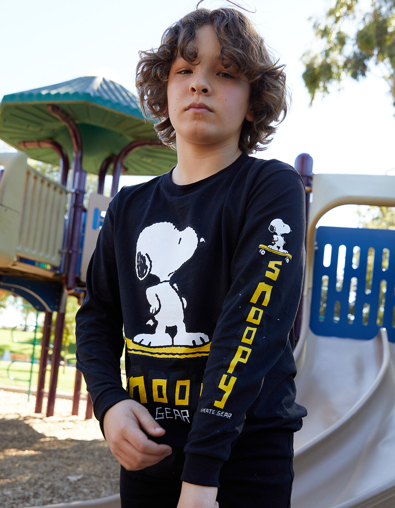 PEANUTS Snoopy Skate Gear Boys Long Sleeve Tee image number 0