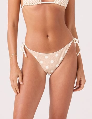 ROXY Puka Dots Tie Side Cheeky Bikini Bottoms Alternative Image