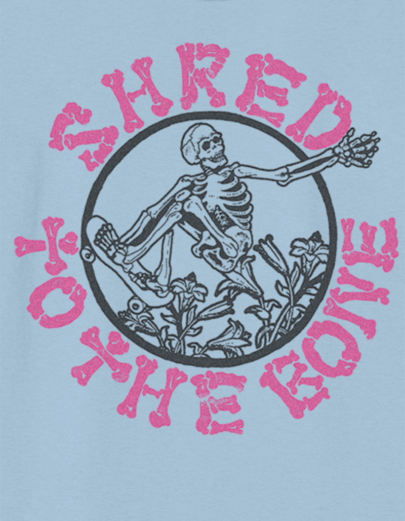SKELETON Shred Distressed Unisex Kids Tee image number 1