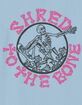 SKELETON Shred Distressed Unisex Kids Tee image number 2