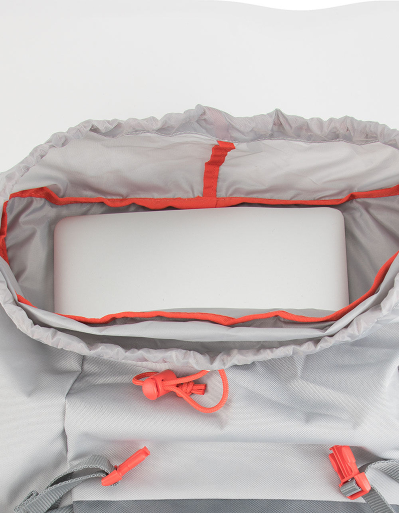 JANSPORT Pike Bayonet Grey & Orange Backpack image number 4