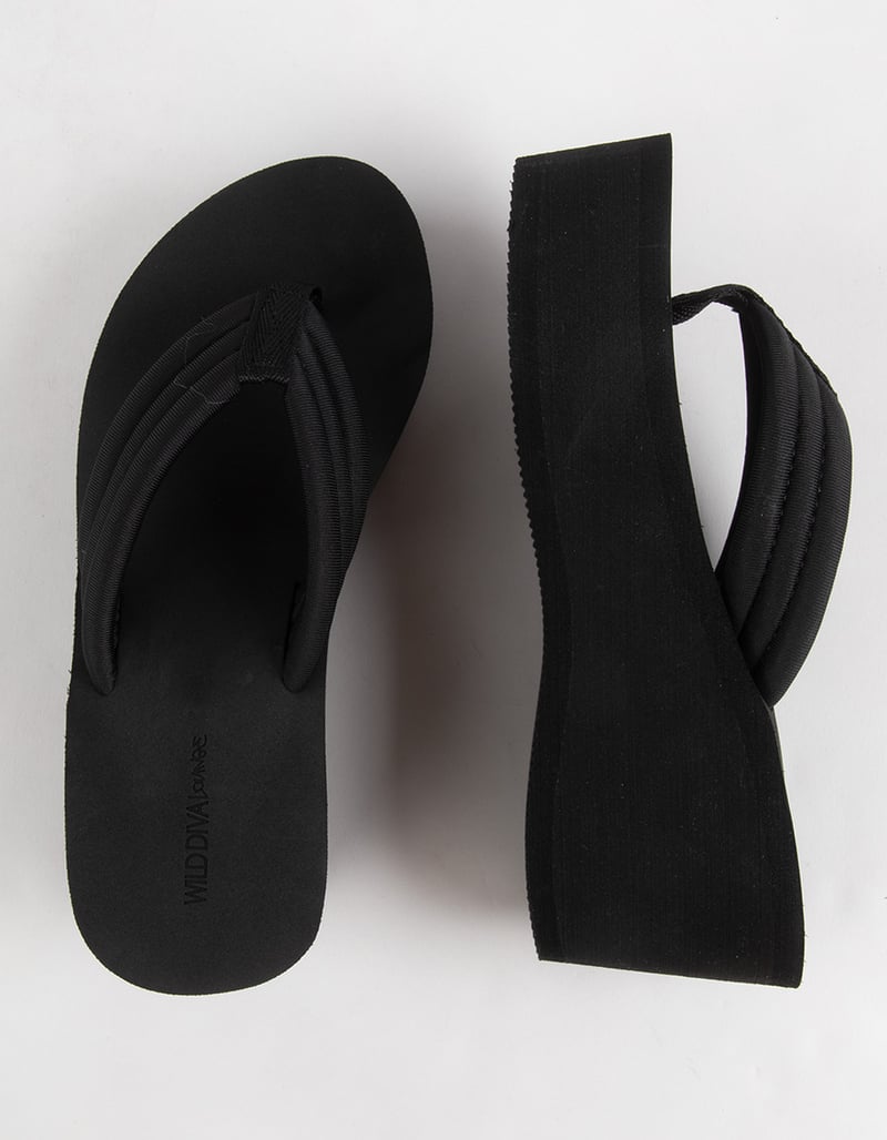 WILD DIVA Heat Womens Wedge Sandals image number 4