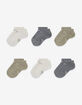 NIKE Dri-FIT 6 Pack Little Kids No-Show Crew Socks image number 2