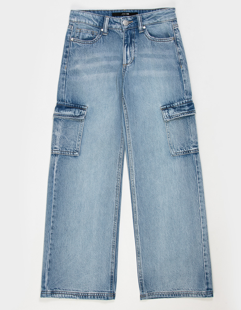 JOE'S Mia Girls Wide Leg Cargo Jeans image number 0