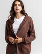 FULL TILT Womens Oversized Zip-Up Hoodie image number 2
