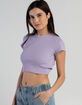 RSQ Womens Open Twist Back Tee image number 1