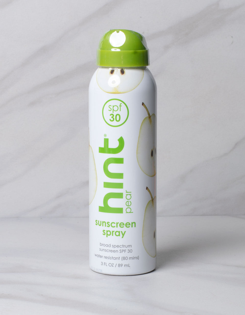 HINT 30 SPF Pear Sunscreen Spray (3oz) image number 0