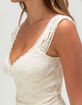 FULL TILT Womens Lace Top image number 5