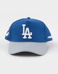 PRO STANDARD Los Angeles Dodgers City Ransom Leather Pinch Front Strapback Hat image number 2