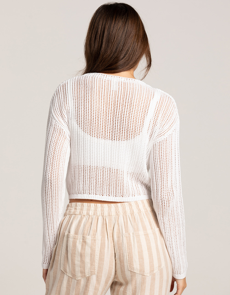 FULL TILT Open Knit Womens Pullover image number 3