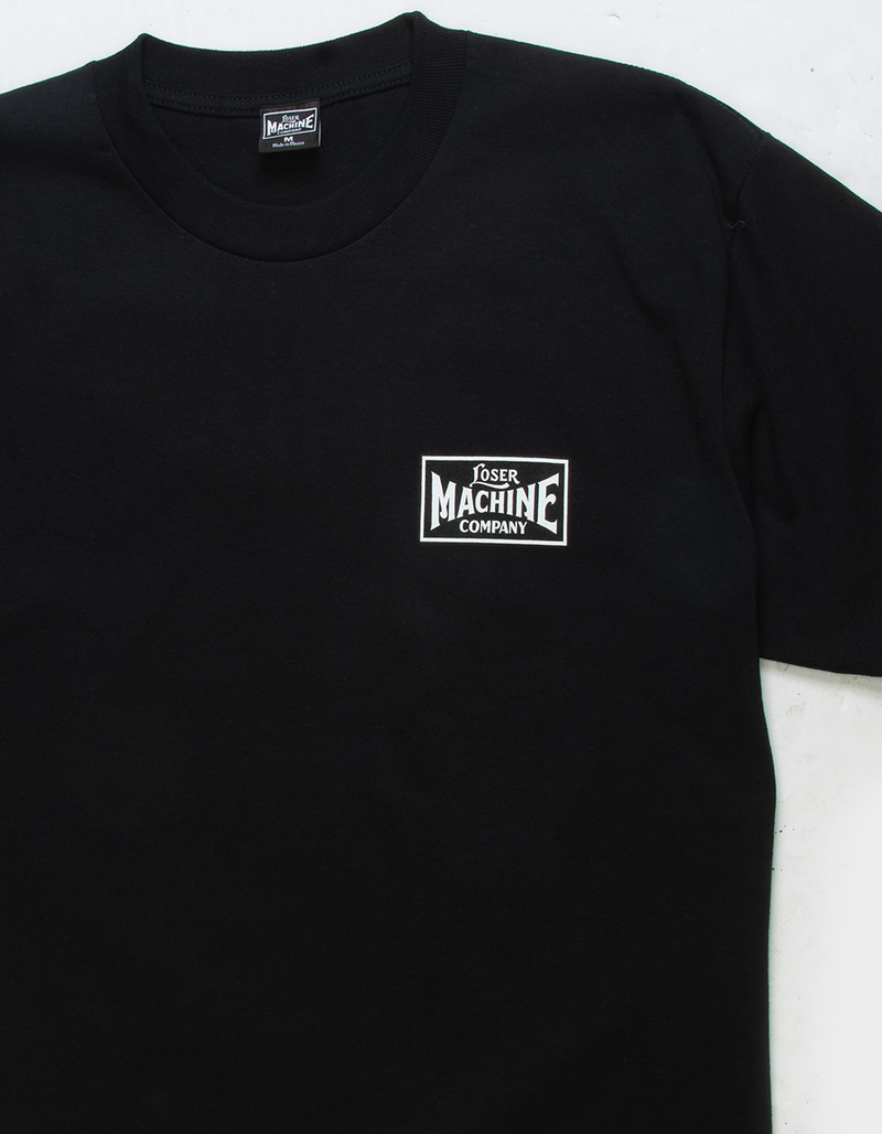 LOSER MACHINE Good Luck Fingers Mens Tee image number 2