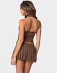 EDIKTED Palmer Plaid Bow Halter Top image number 5