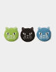 KIKKERLAND 3 Pack Kitty Cat Reusable Sponges image number 3