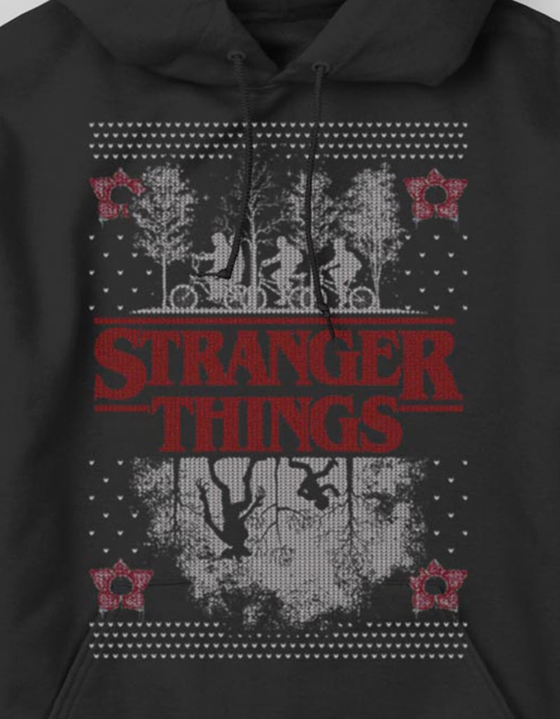 STRANGER THINGS Upside Down Holiday Unisex Hoodie image number 1