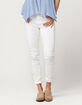CELEBRITY Pink Womens White Denim Skinny Jeans image number 1