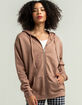 FULL TILT Womens Oversized Zip Hoodie image number 1
