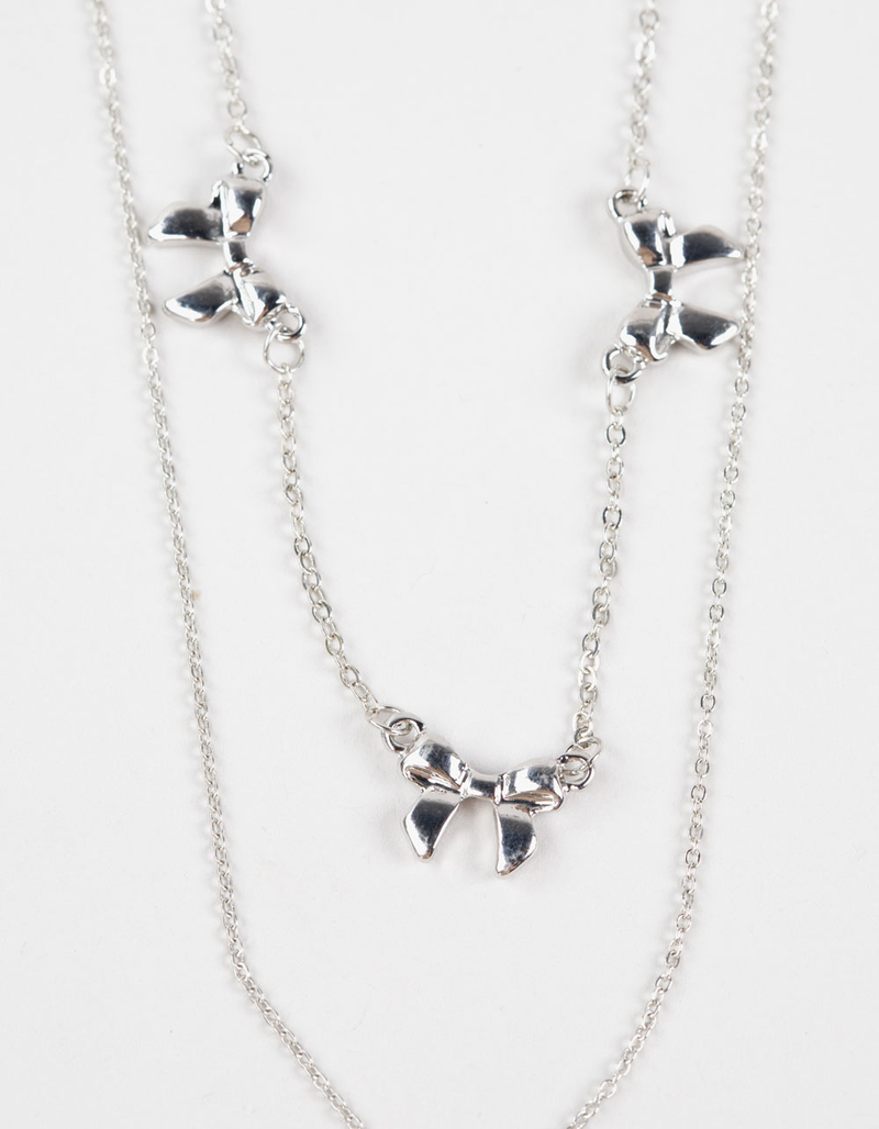 FULL TILT Layered Locket/Bow Necklace image number 3