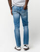 RSQ London Ripped Mens Skinny Jeans image number 3