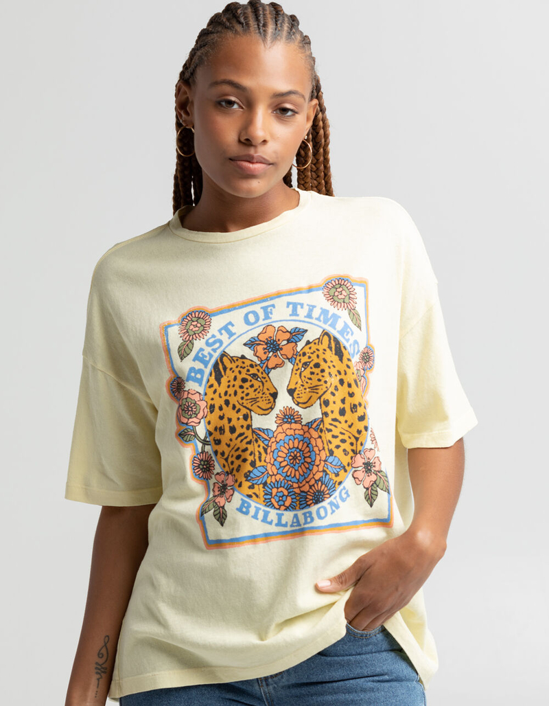 BILLABONG Cheetah Womens Oversized Tee image number 0