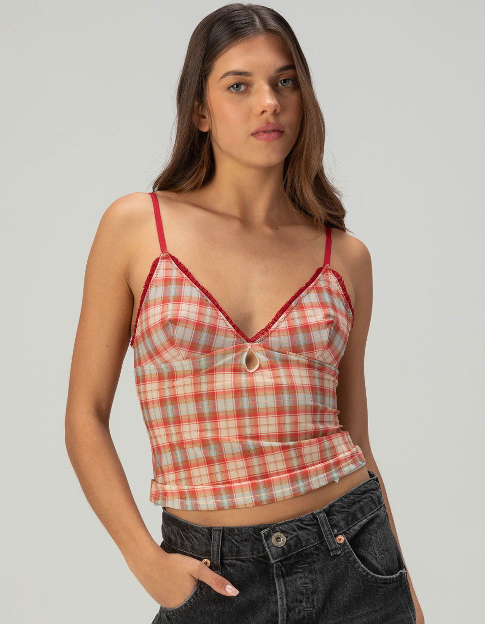 BDG Urban Outfitter Je T'aime Womens Cami - PINK COMBO | Tillys