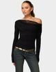 EDIKTED Layered Lacey Off Shoulder Top image number 1