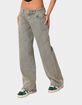 EDIKTED Magda Low Rise Acid Wash Jeans image number 3