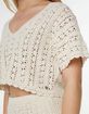 ROXY Sea Swirl Crochet Womens Tee image number 4