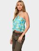 EDIKTED Dragon Lily Layered Chiffon Halter Top image number 2