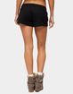 EDIKTED Baila Waffle Shorts image number 3