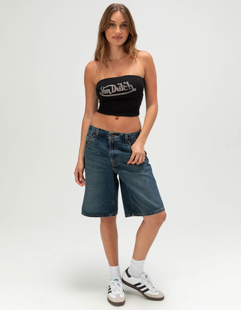 VON DUTCH Rhinestone Womens Tube Top Alternative Image
