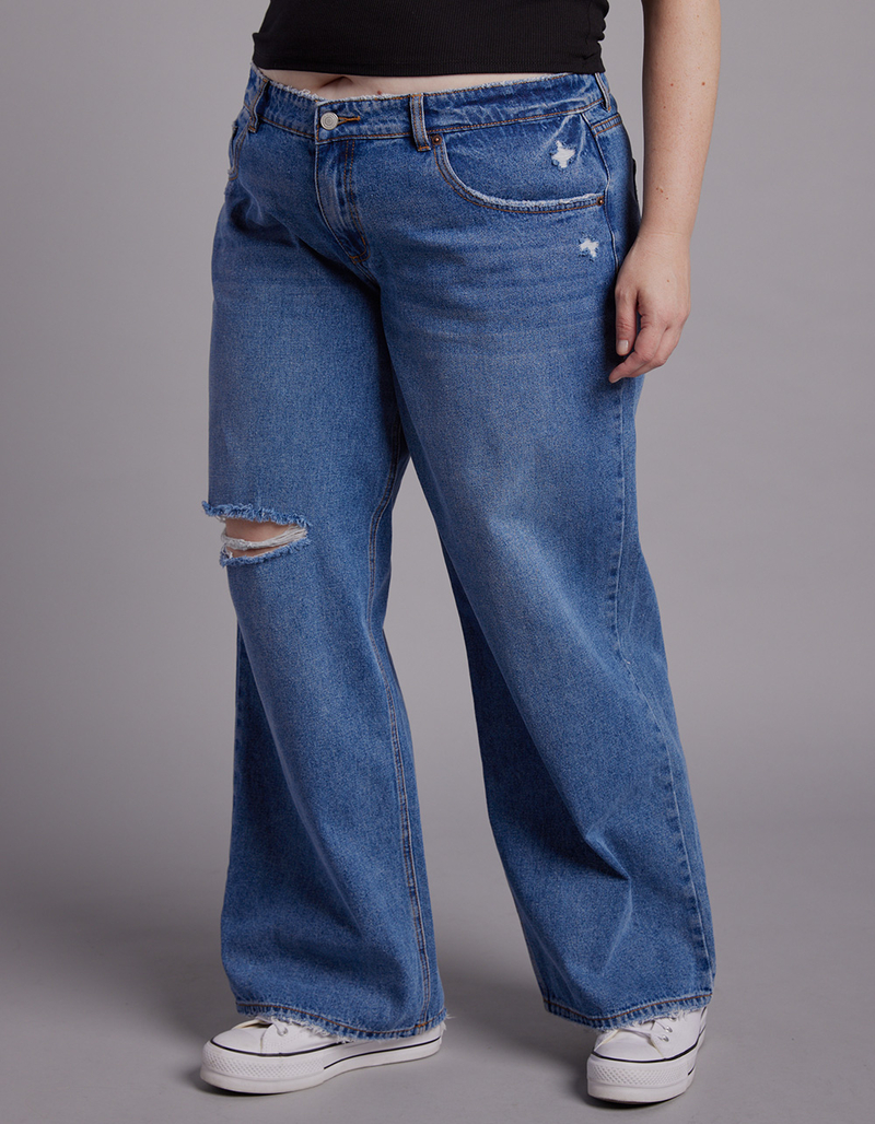 RSQ Womens Low Rise Baggy Jeans image number 6