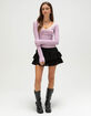 BDG Urban Outfitters Diana Layering Womens Lace Trim Henley Top image number 2