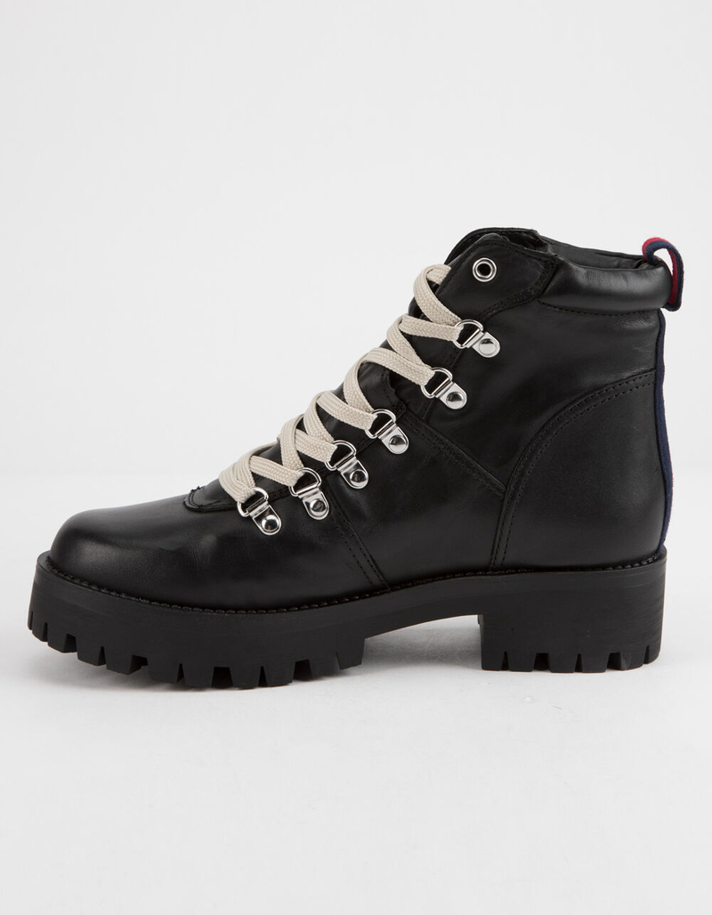 STEVE MADDEN Bam Black Womens Combat Boots image number 2