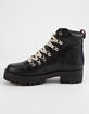 STEVE MADDEN Bam Black Womens Combat Boots image number 3