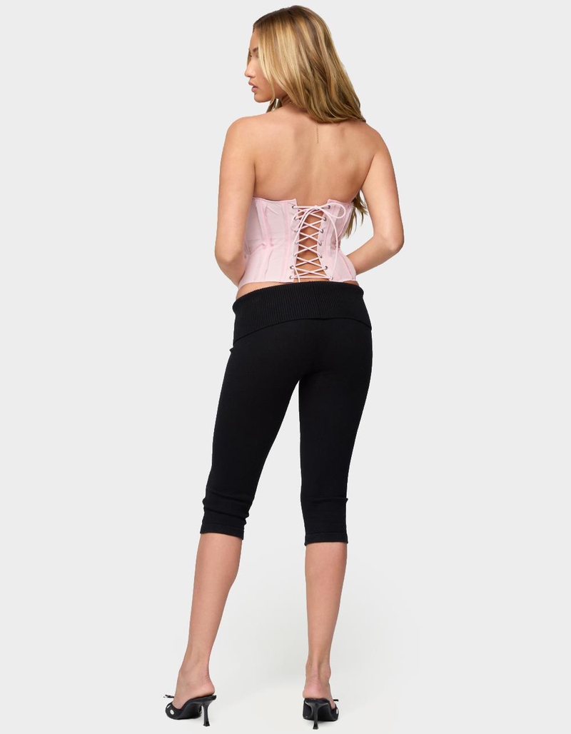 EDIKTED Naliah Raw Edge Strapless Corset image number 3