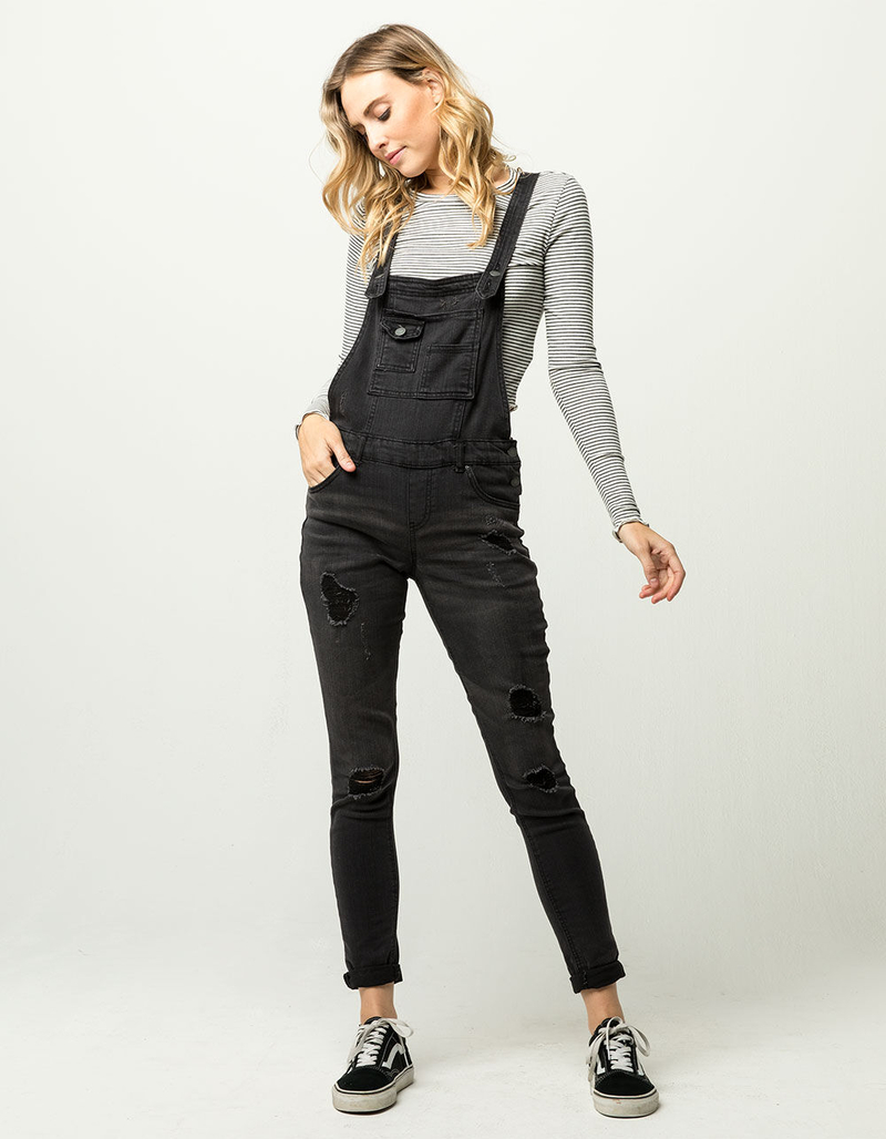 IVY & MAIN Destructed Womens Overalls image number 0