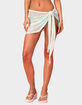 EDIKTED Island Barbie&trade; Sheer Glitter Knit Sarong image number 1
