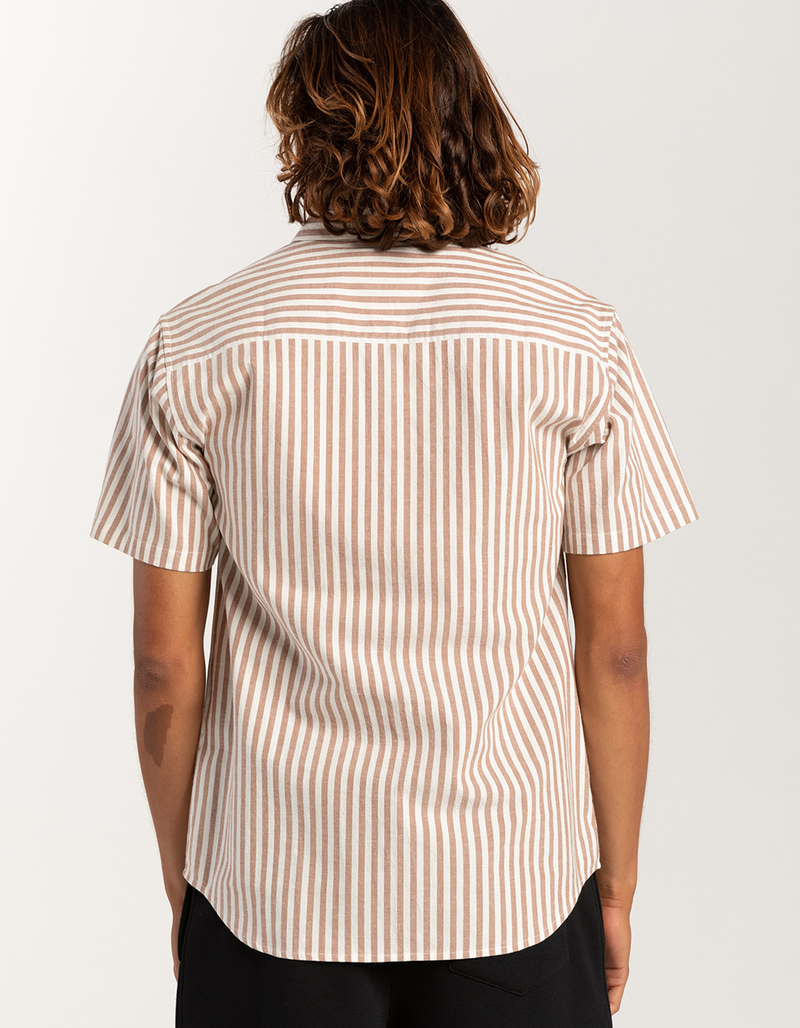 RSQ Mens Stripe Oxford Camp Shirt image number 5