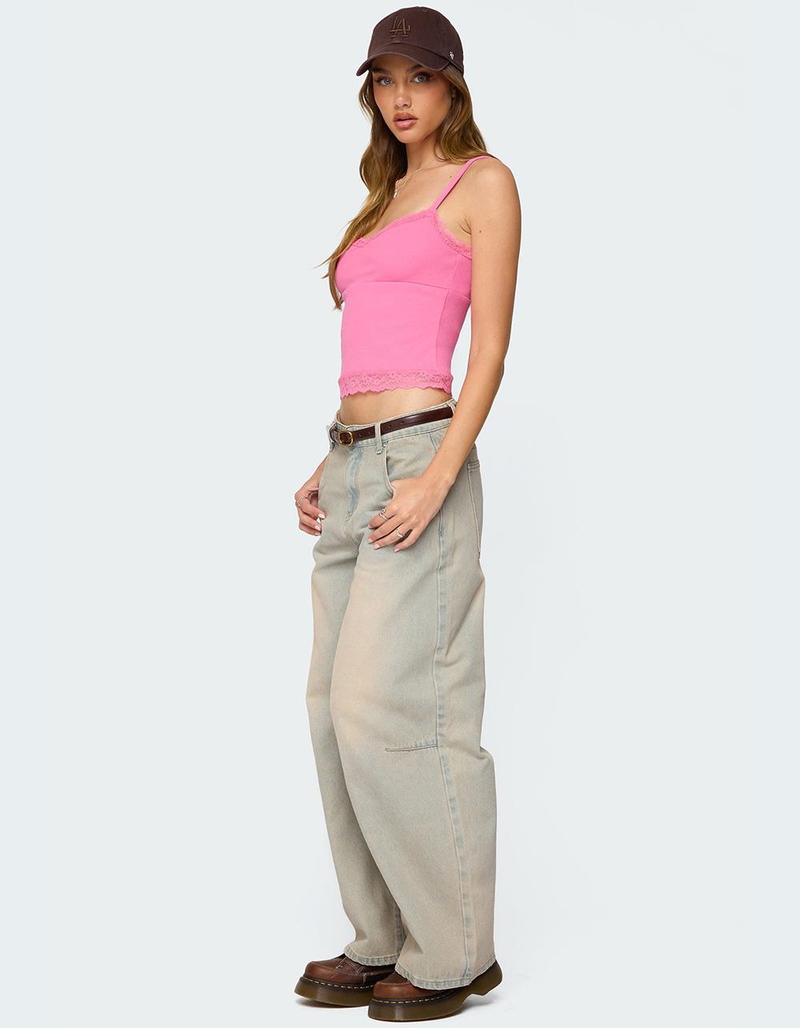 EDIKTED Mireille Lacey Tank Top image number 2