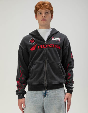 HONDA Daytona Mens Zip-Up Hoodie Alternative Image