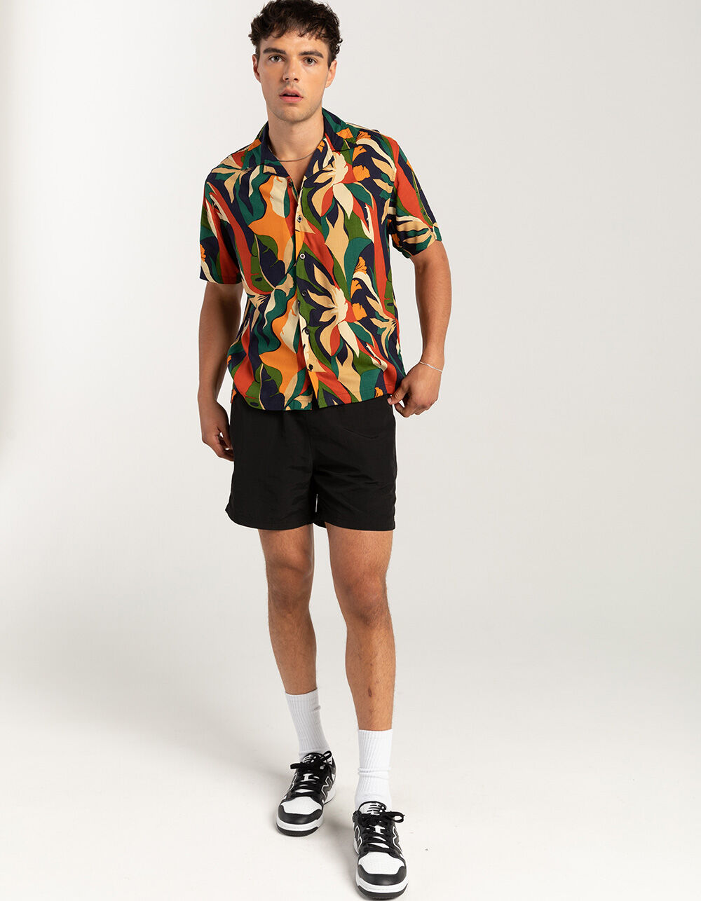 RSQ Mens Nylon Shorts - BLACK - MNS202201
