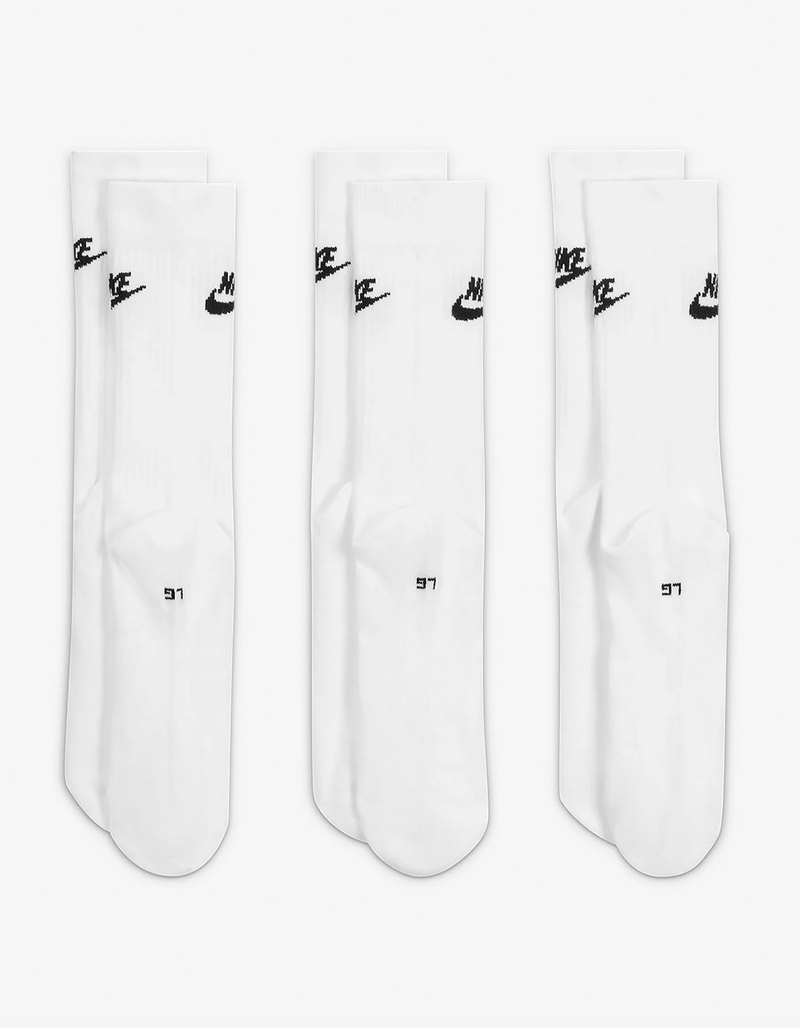 NIKE Sportswear Everyday Essential 3 Pack Mens Crew Socks image number 2