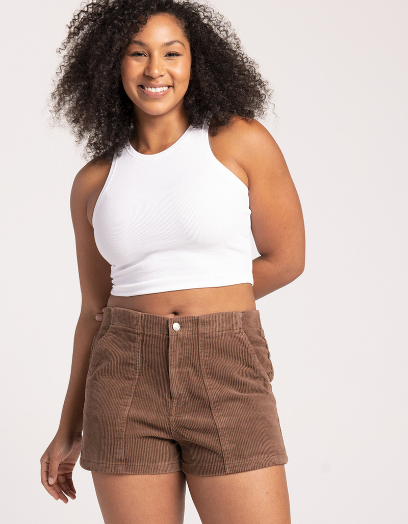 RSQ Utility Corduroy Womens Shorts image number 5