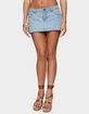 EDIKTED Camelia Denim Mini Skort image number 1
