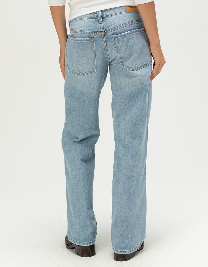 RSQ Womens Low Rise Loose Straight Jeans image number 3