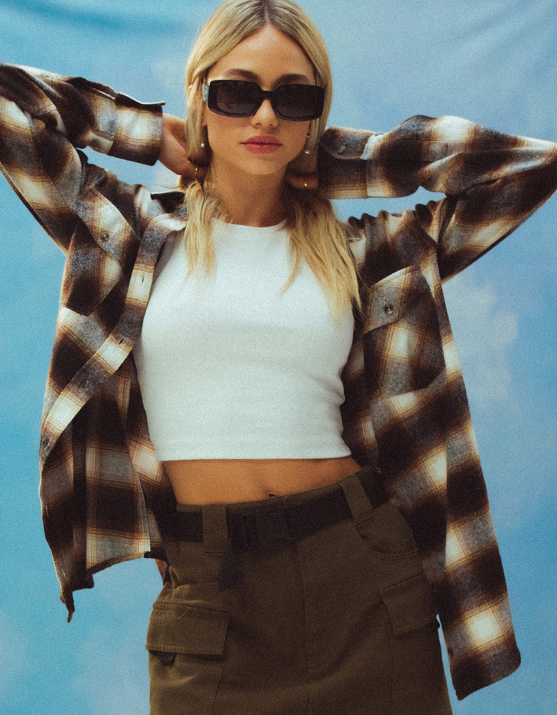 RSQ Womens Plaid Flannel image number 0