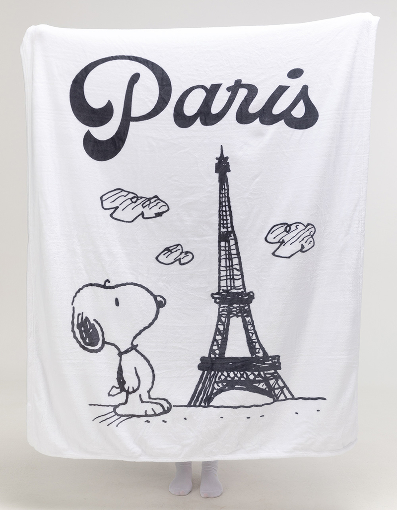 RSQ x Peanuts Paris Plush Blanket image number 1