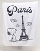 RSQ x Peanuts Paris Plush Blanket image number 2