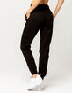 CHAMPION Reverse Weave Chenille Logo Black Womens Jogger Pants image number 3